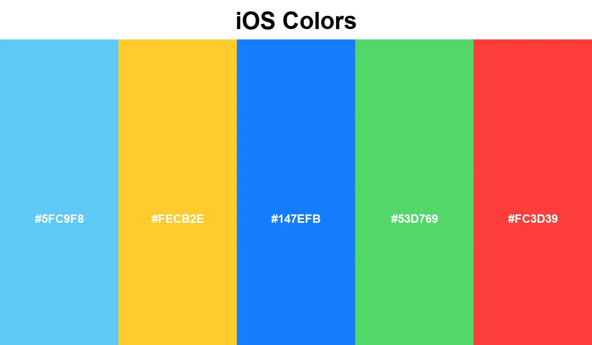 iOS Colors