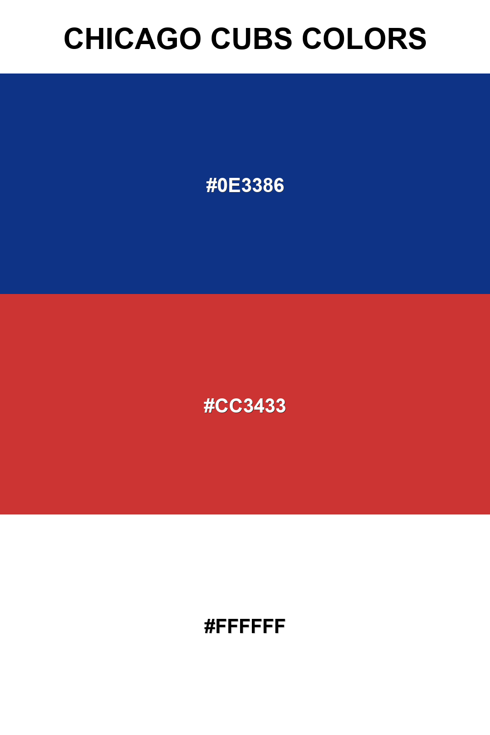Chicago Cubs Colors