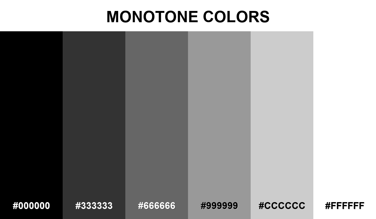 Monotone Colors