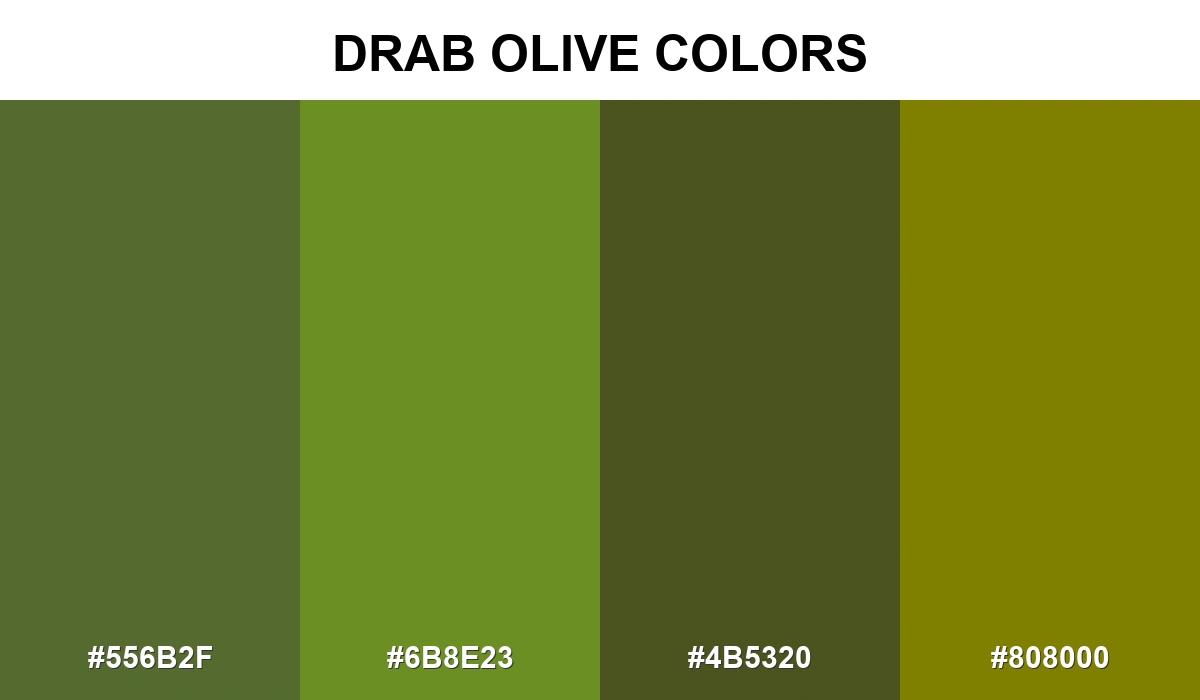 Drab Olive Colors