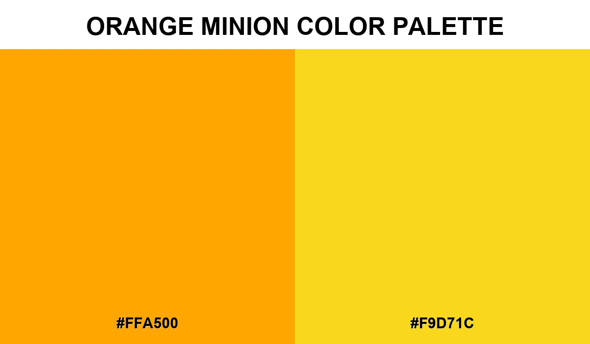 Orange Minion color palette