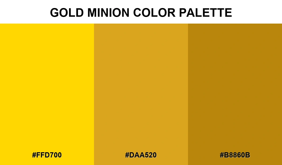 Gold Minion color palette