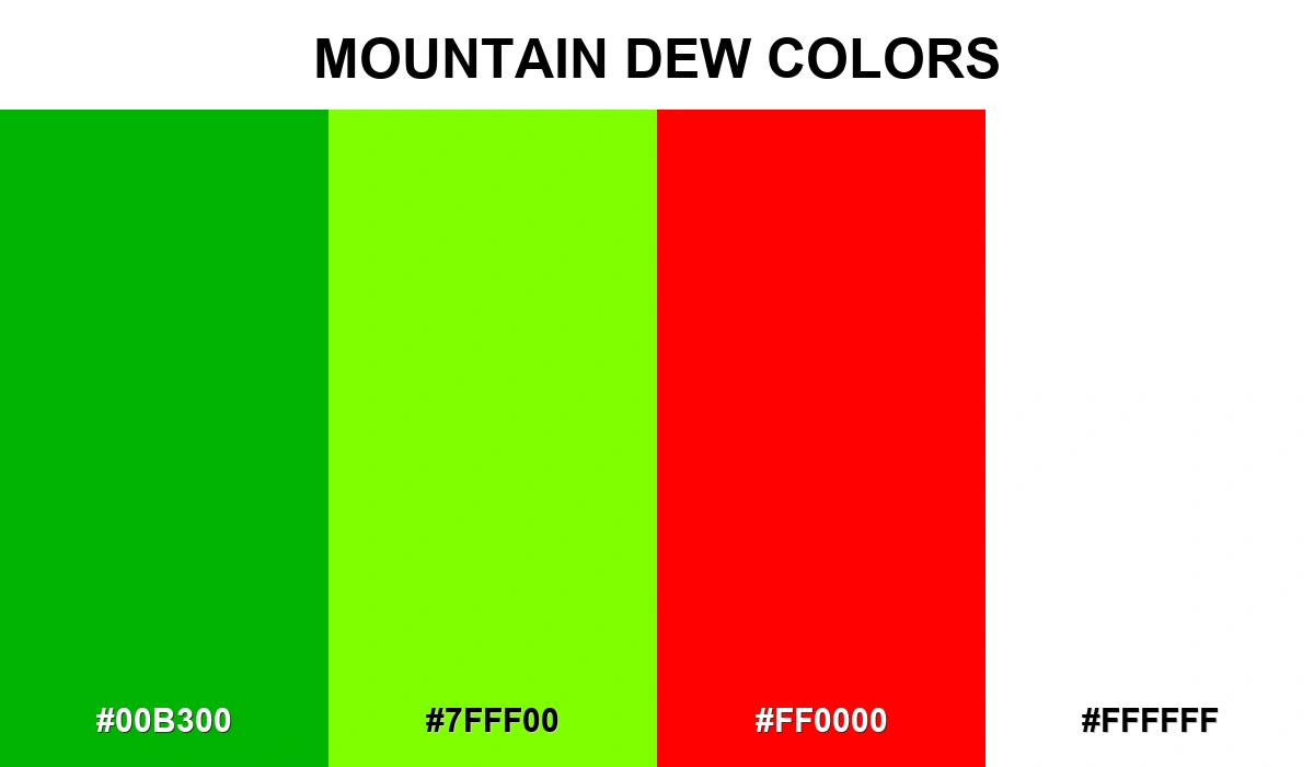 Mountain Dew Colors