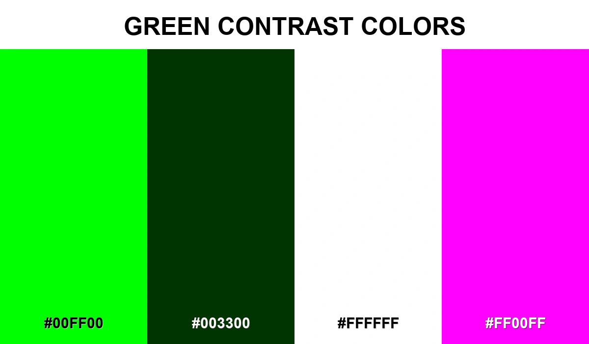 Green Contrast Colors