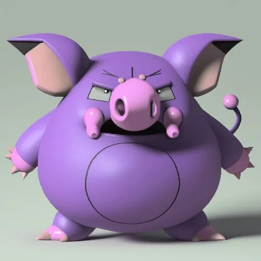 Grumpig, 3D