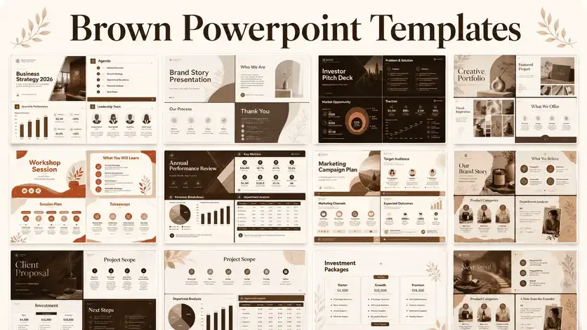 brown powerpoint templates