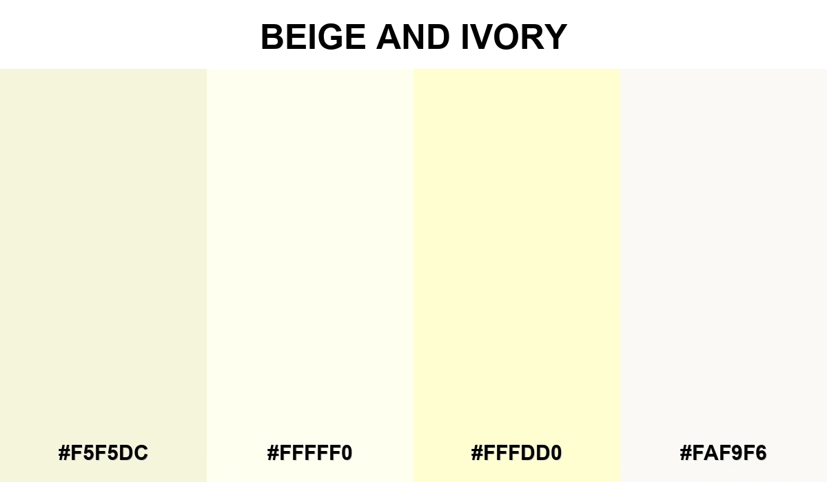 Beige and Ivory