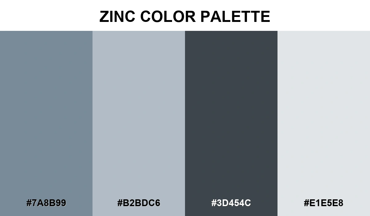 Zinc Color Palette