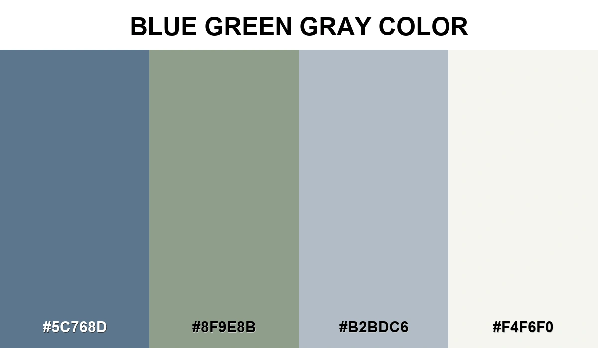 Blue Green Gray Color