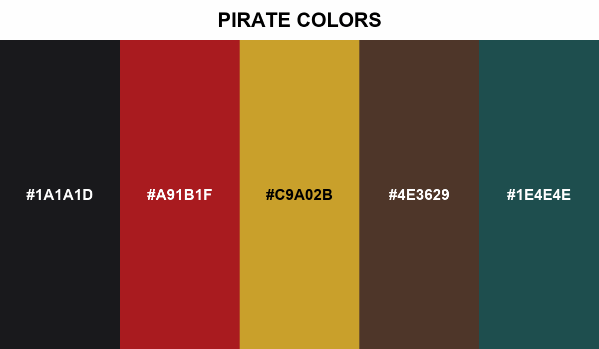 Pirate Colors