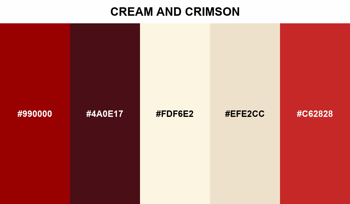 Cream and Crimson
