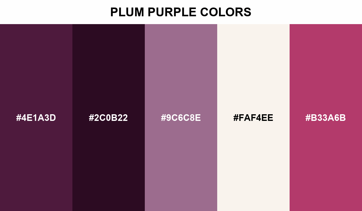 Plum Purple Colors