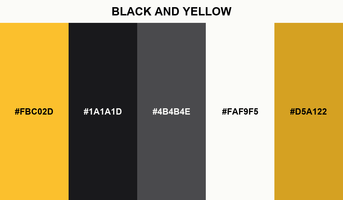 Black and Yellow