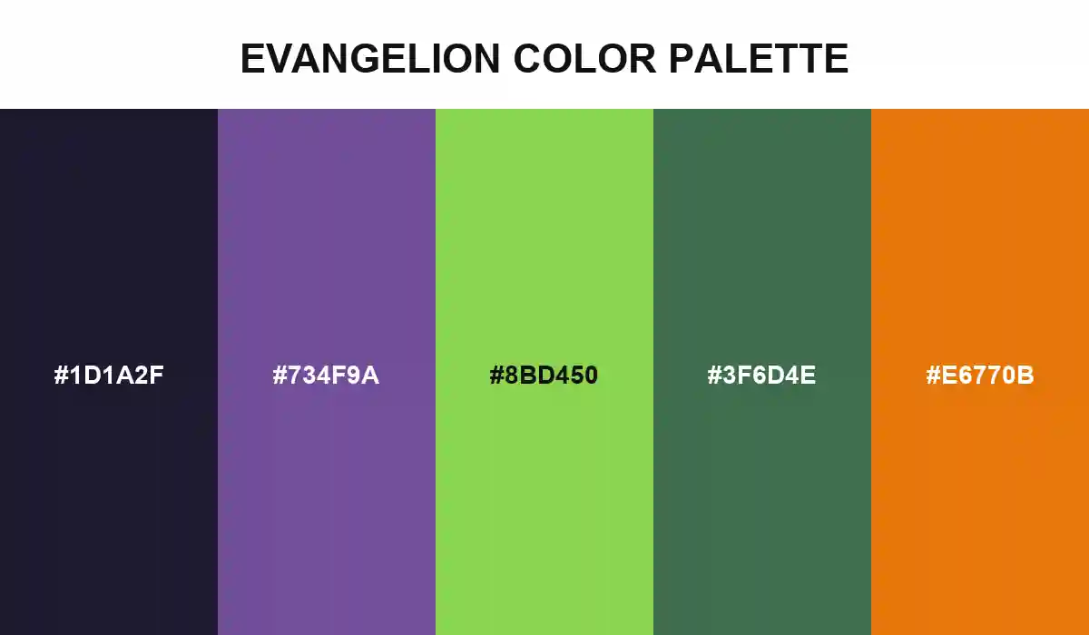 Evangelion Color Palette