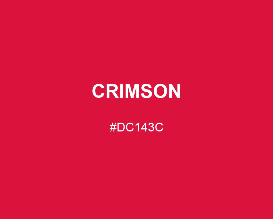 Crimson color #DC143C