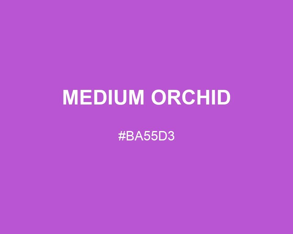 Medium Orchid color #BA55D3