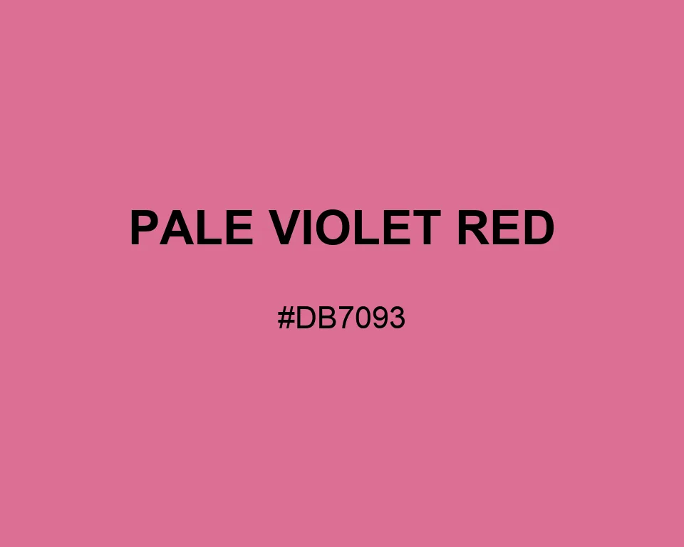 Pale Violet Red color #DB7093