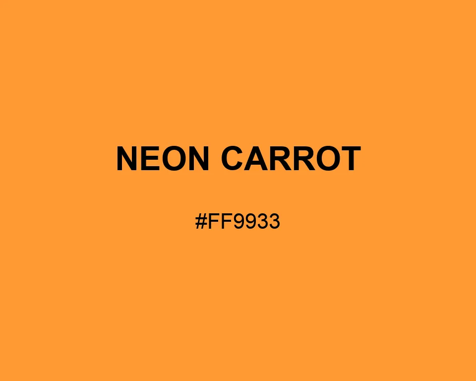 Neon Carrot color #FF9933