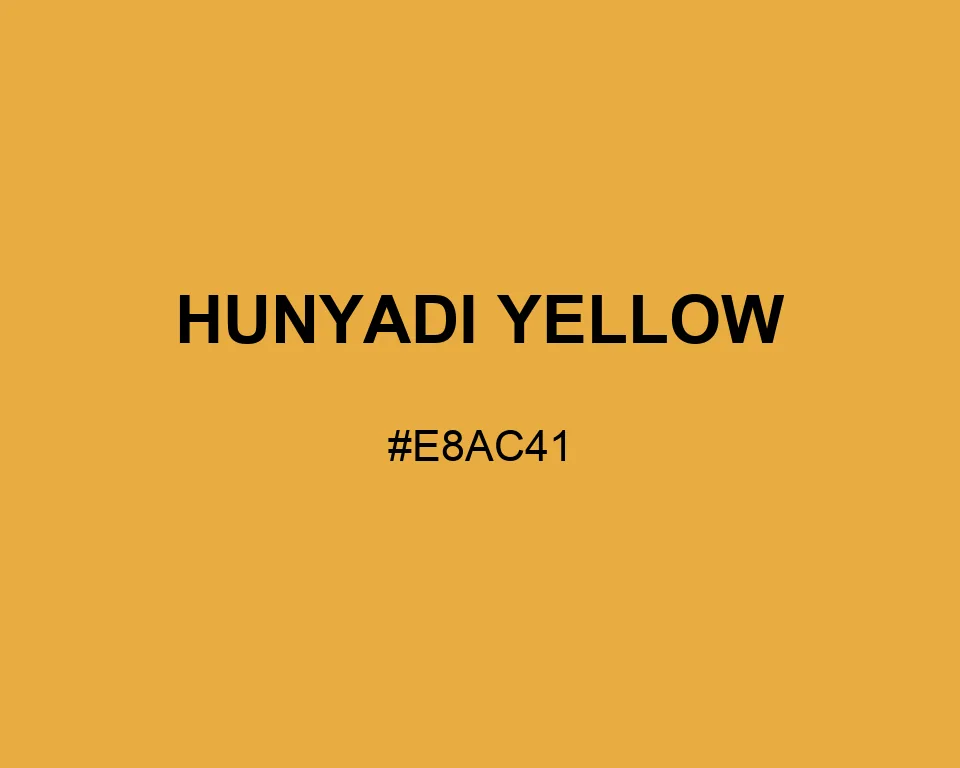 Hunyadi Yellow color #E8AC41