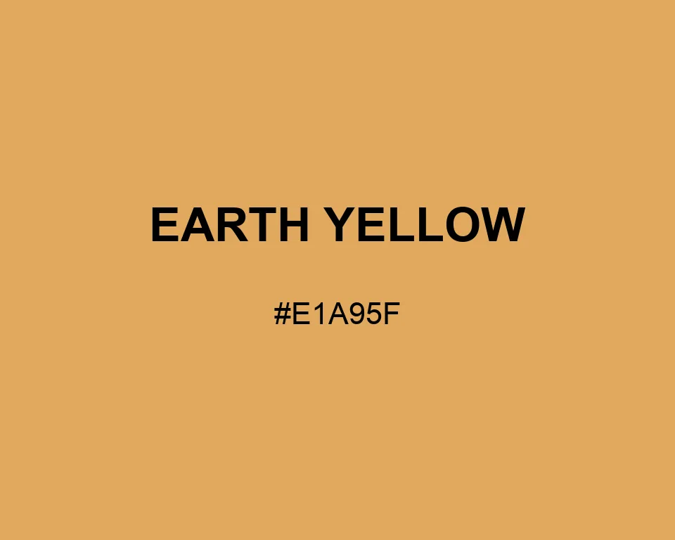 Earth Yellow color #E1A95F