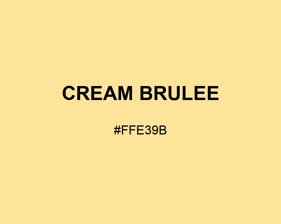 Cream Brulee color #FFE39B