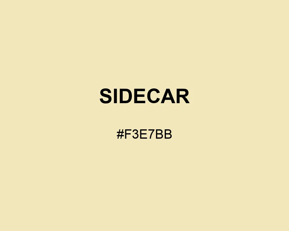 Sidecar color #F3E7BB