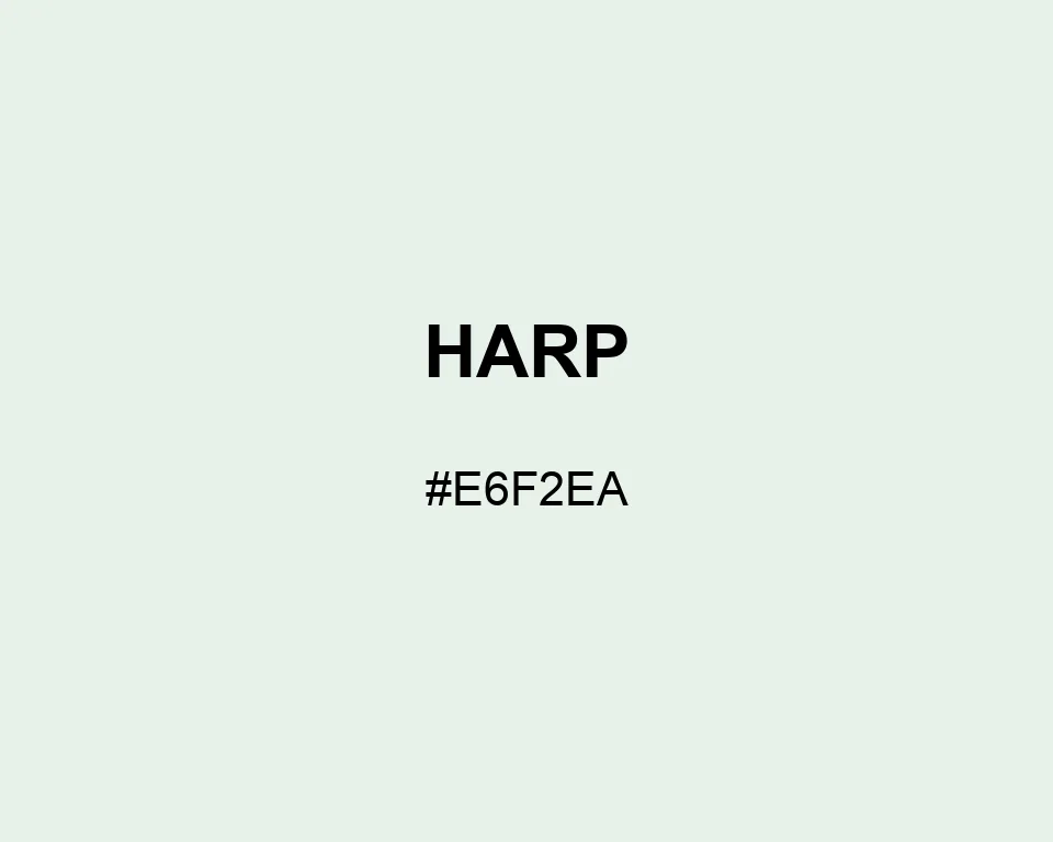 Harp color #E6F2EA