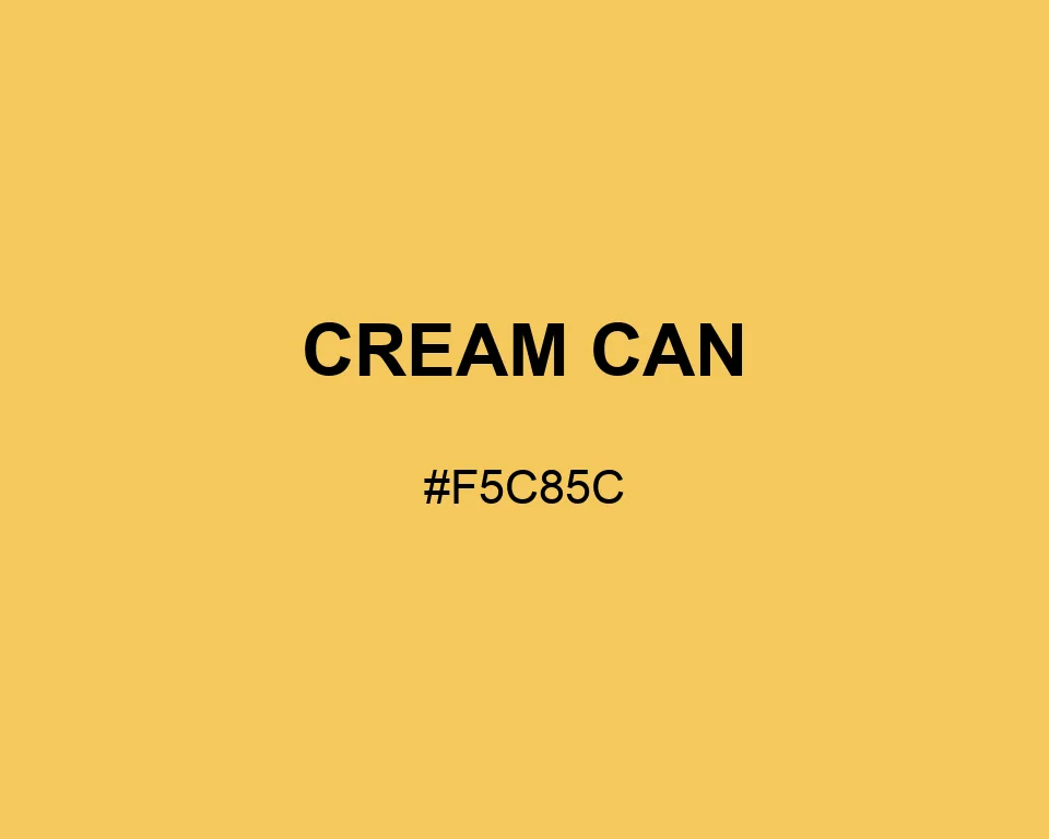 Cream Can color #F5C85C
