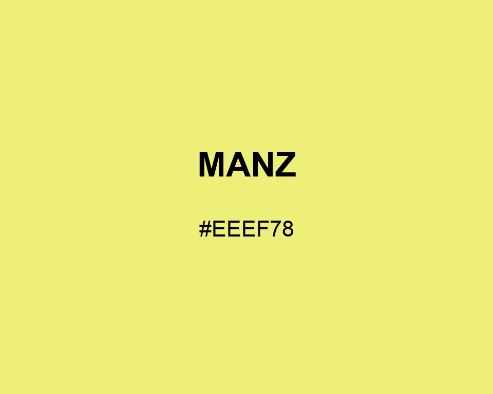 Manz color #EEEF78