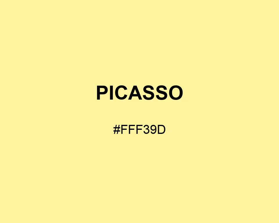 Picasso color #FFF39D