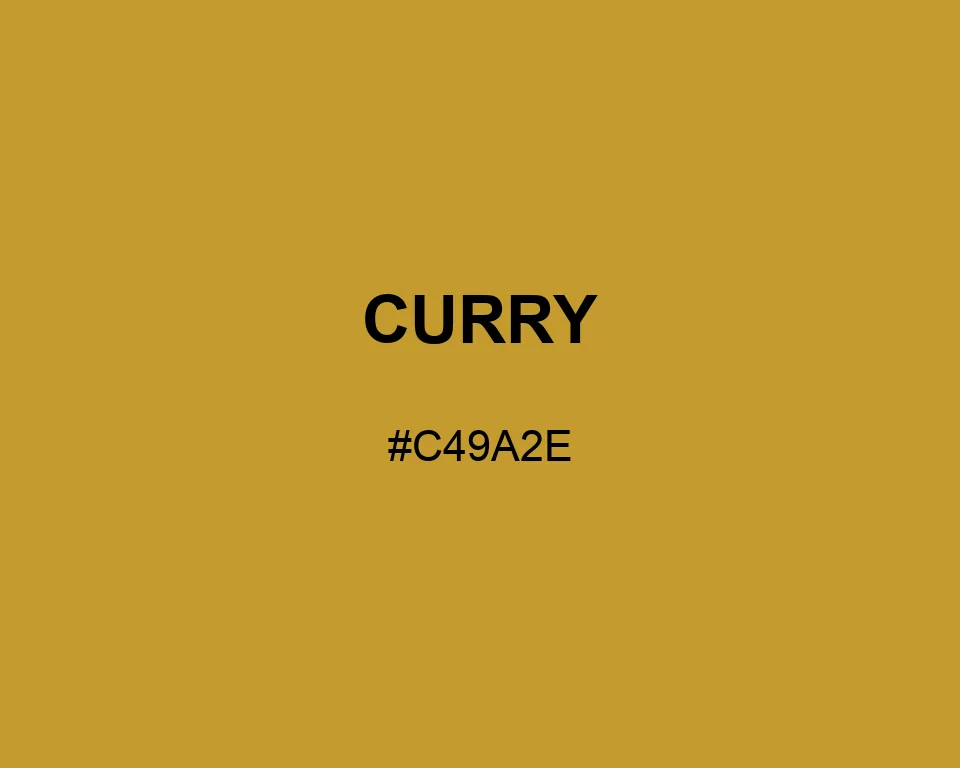 Curry color #C49A2E
