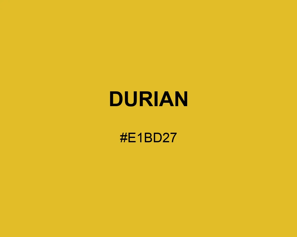 Durian color #E1BD27