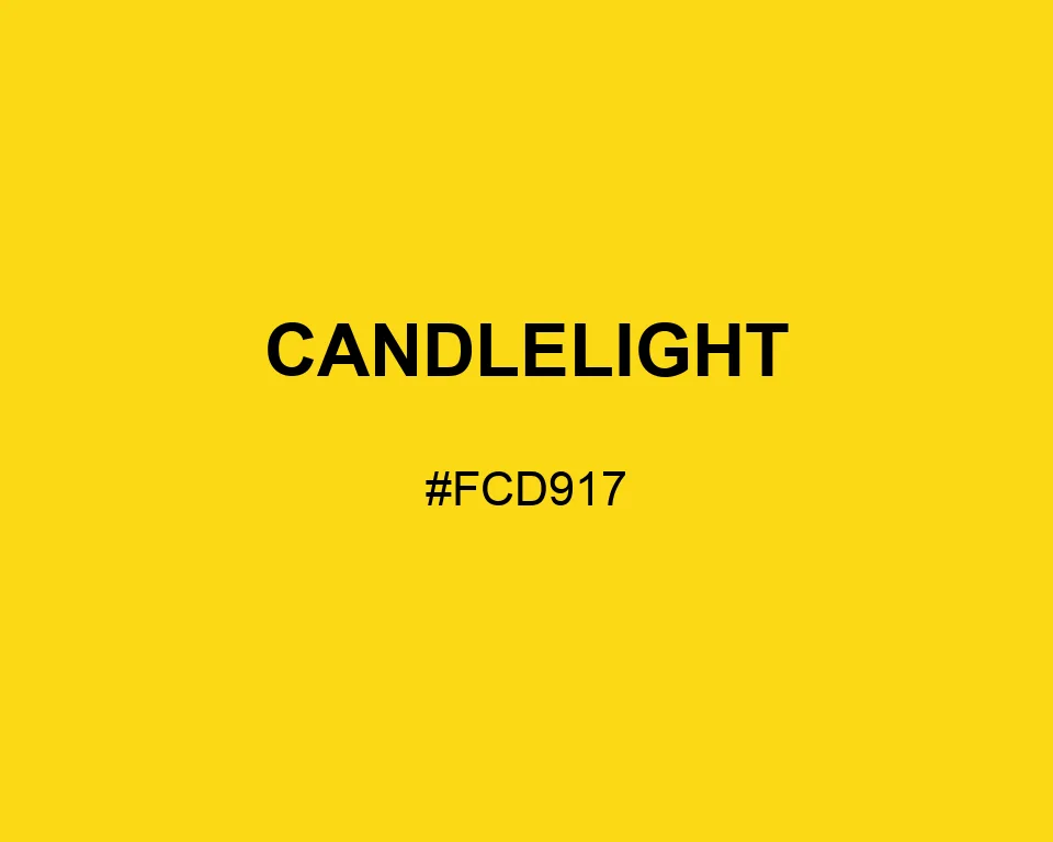Candlelight color #FCD917