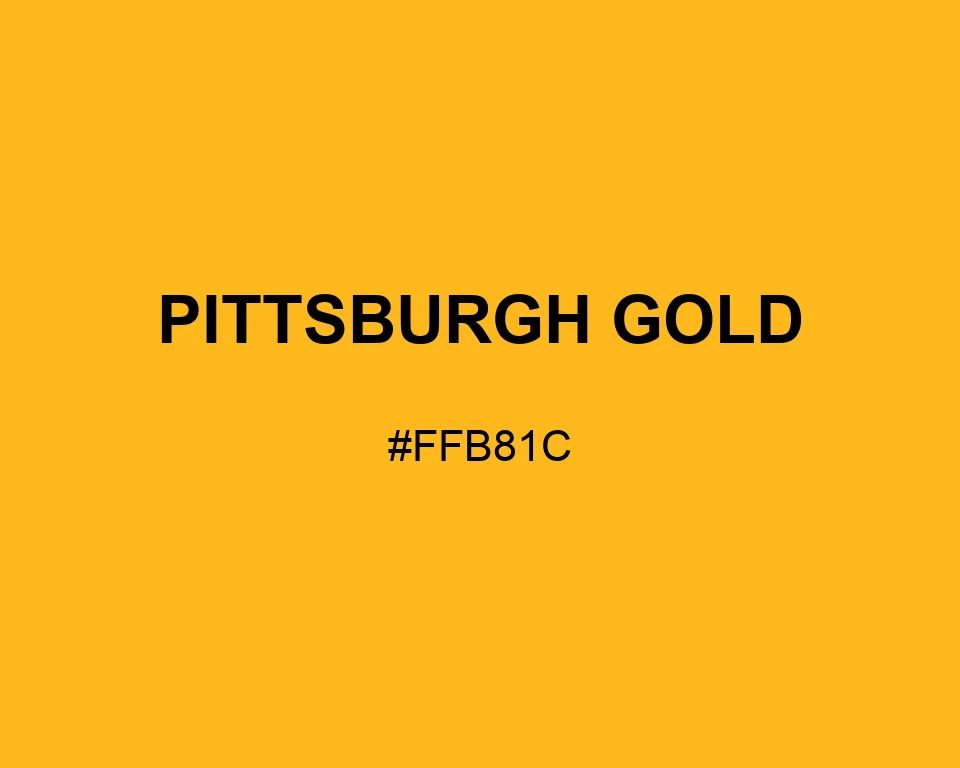 Pittsburgh Gold color #FFB81C