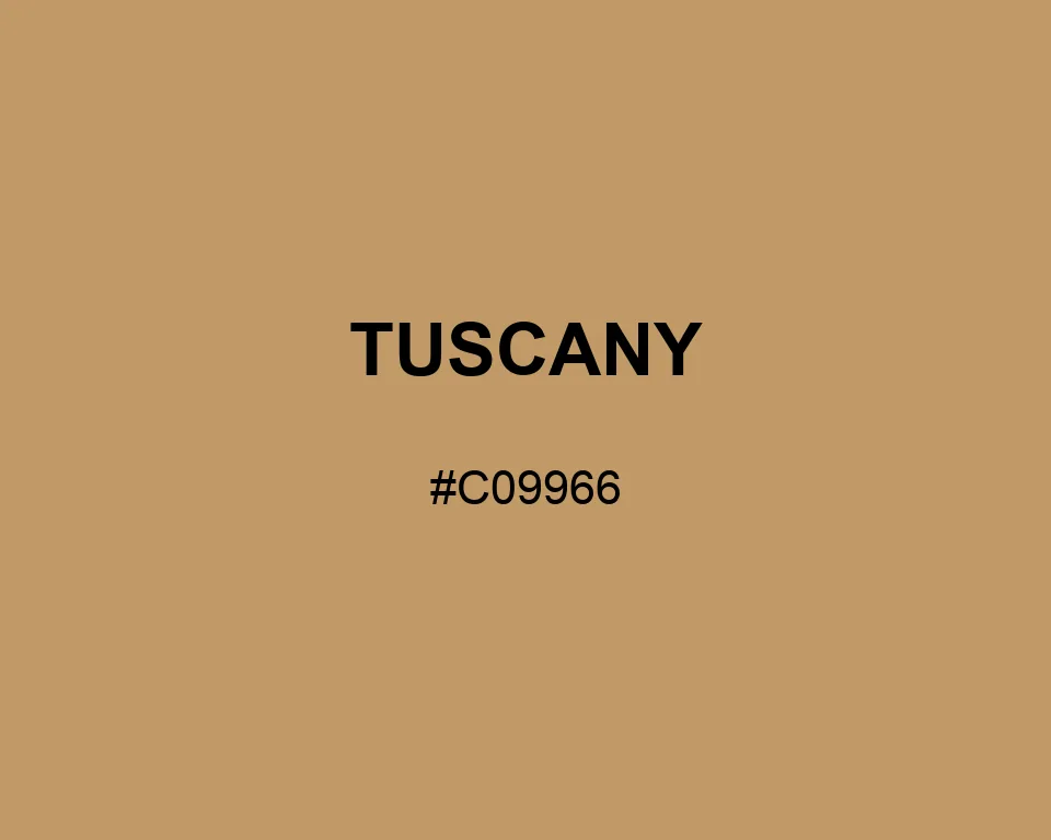 Tuscany color #C09966