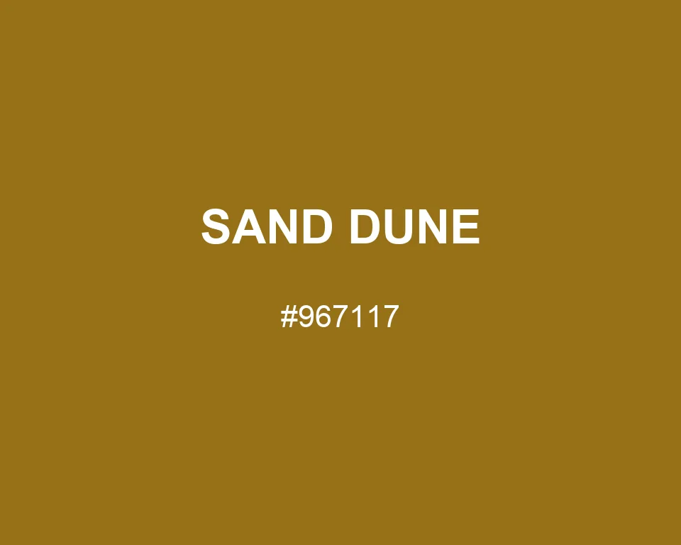 Sand Dune color #967117