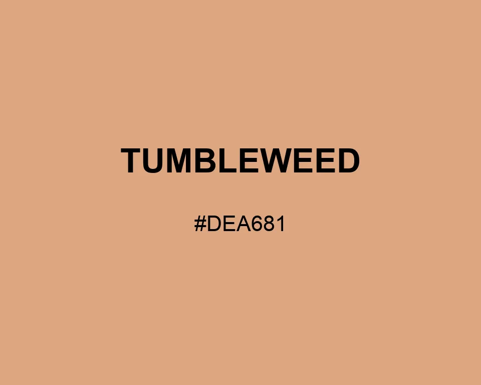 Tumbleweed color #DEA681