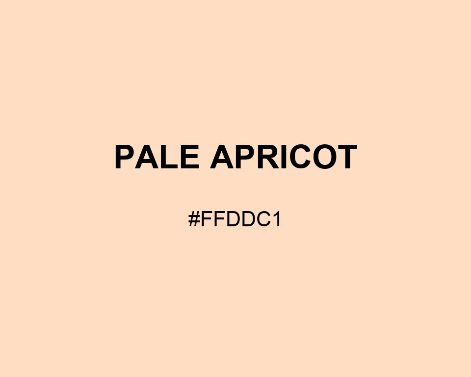 Pale Apricot color #FFDDC1