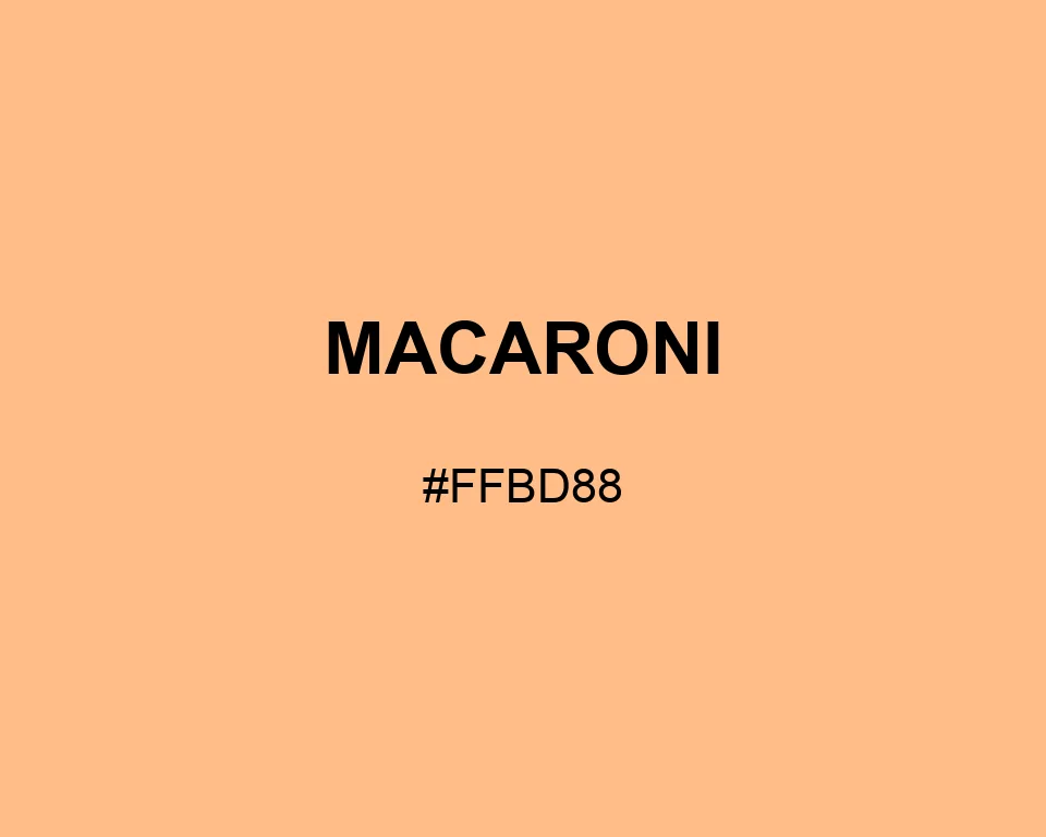 Macaroni color #FFBD88