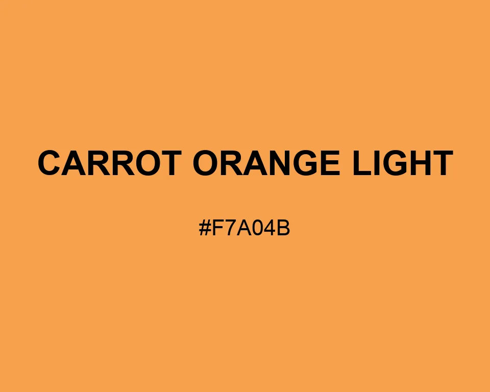 Carrot Orange Light color #F7A04B
