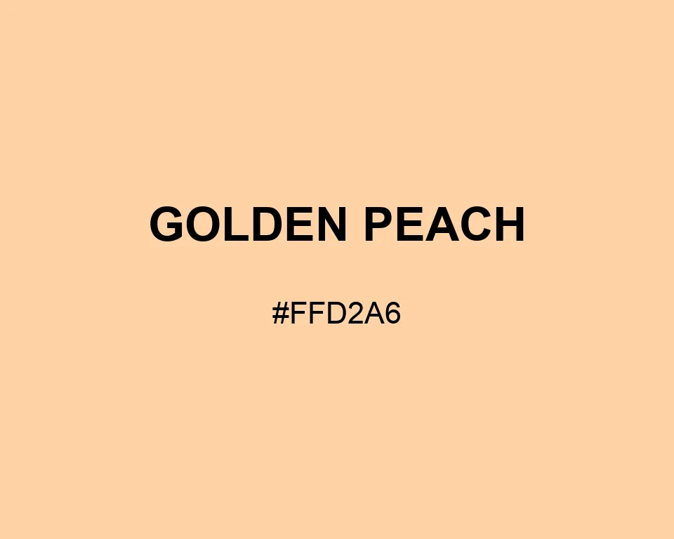 Golden Peach color #FFD2A6