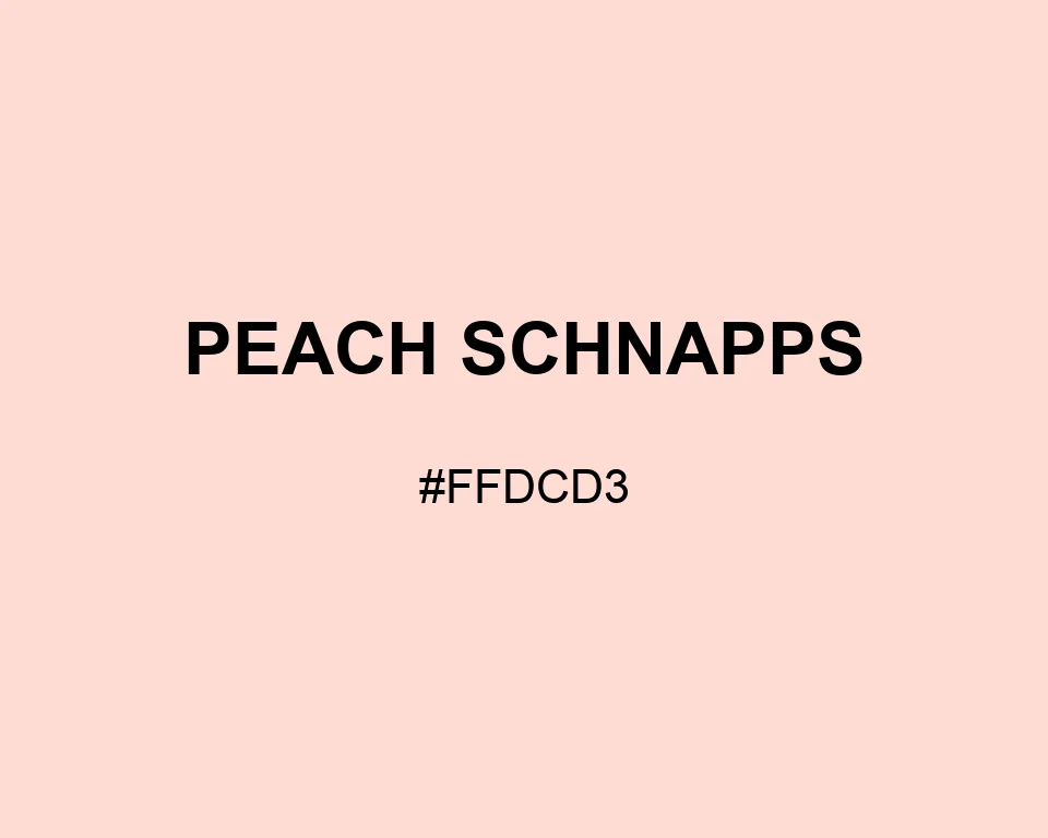 Peach Schnapps color #FFDCD3