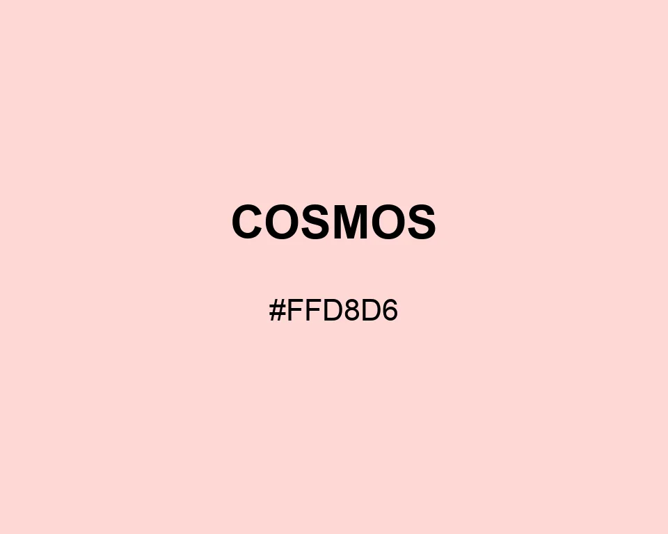 Cosmos color #FFD8D6