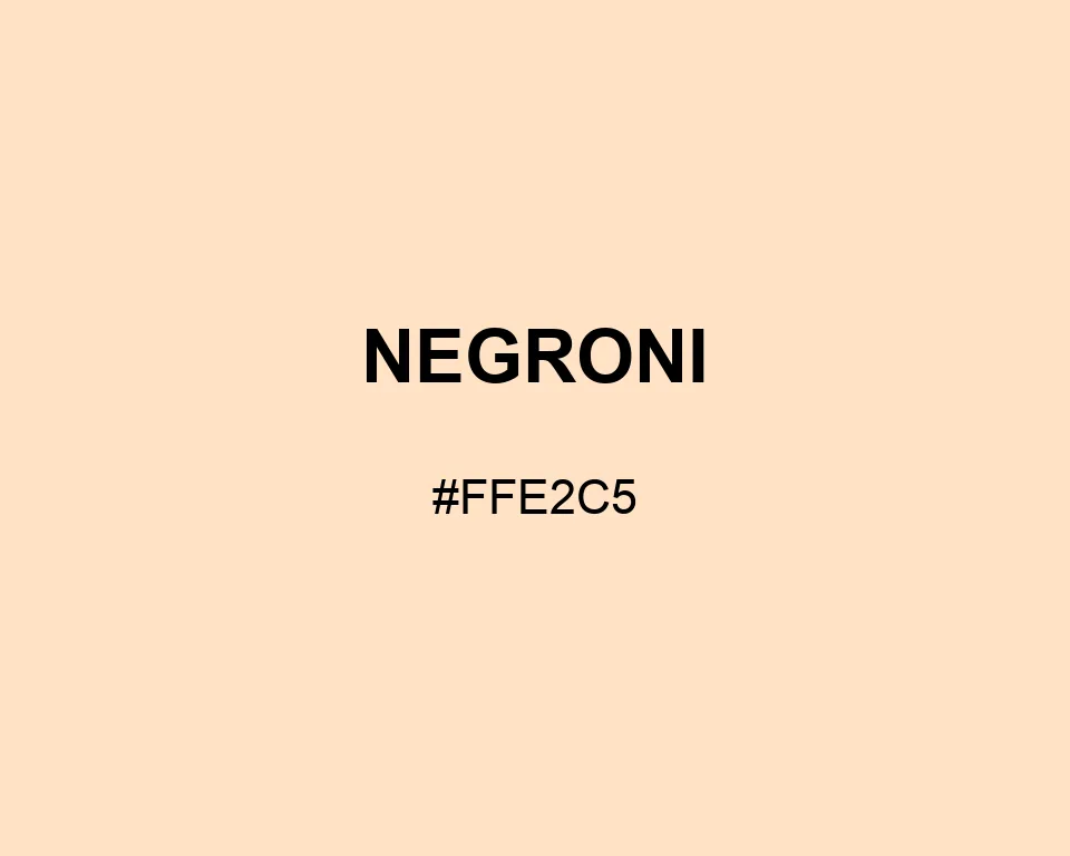 Negroni color #FFE2C5
