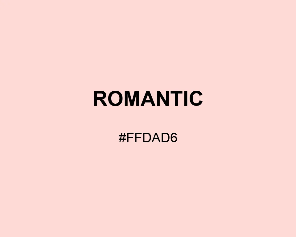 Romantic color #FFDAD6