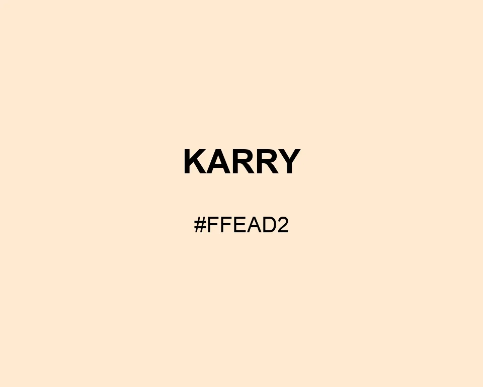 Karry color #FFEAD2