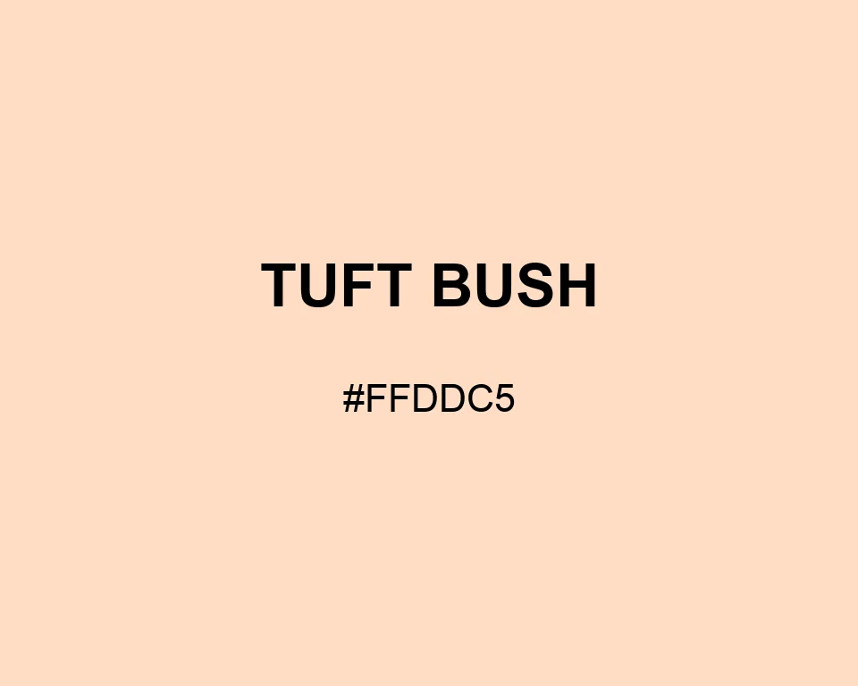 Tuft Bush color #FFDDC5