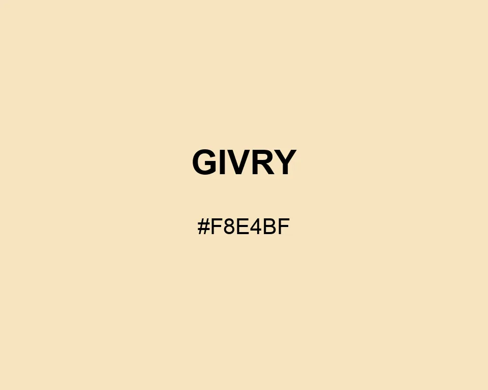 Givry color #F8E4BF