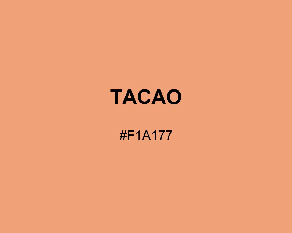 Tacao color #F1A177