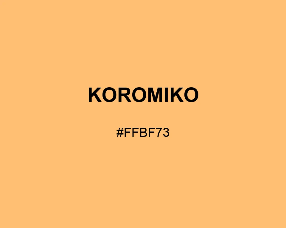 Koromiko color #FFBF73